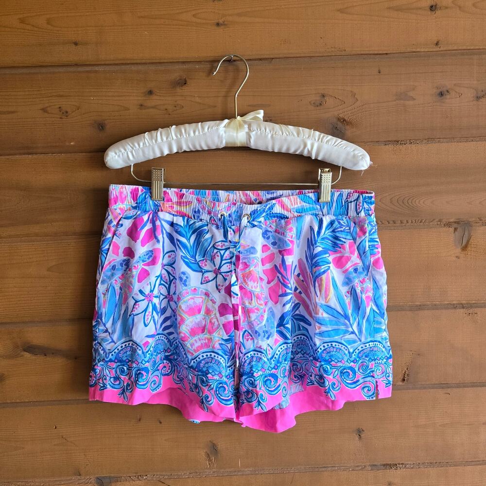 Lilly Pulitzer Shorts Rainforest Retreat Katia M Beachy Ocean Summer Flowy Boho - Picture 2 of 6